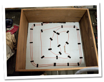 The battery box with warming cable battery box with warming cable
