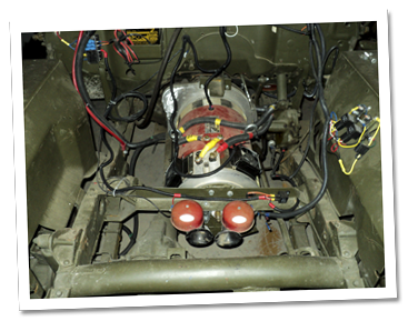 The motor and horns motor and horns