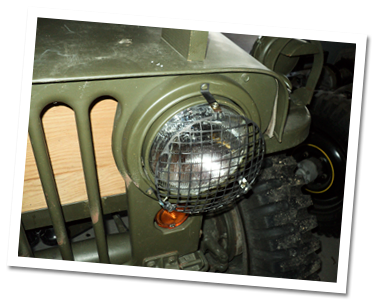 Rock guard over headlight Rock guard over headlight