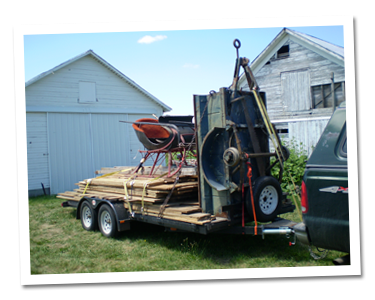 M100 trailer loaded up for home M100 trailer loaded up for home