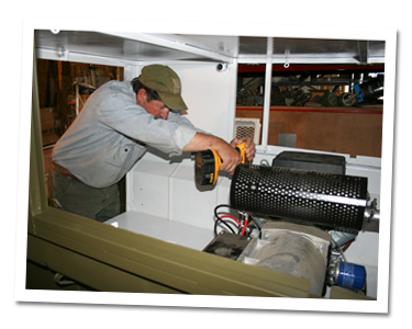 Mike installing generator Mike installing generator
